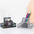 Desk Organizer, Desktop Mesh Pen Pencil Holder Caddy with 4 Compartments for Office, Home, School Supplies