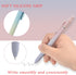 Gel Pens 10 Pcs Black Ink with Comfortable Silicone Grip, 0.7mm Fine Medium Point, Aesthetic Gradient Color