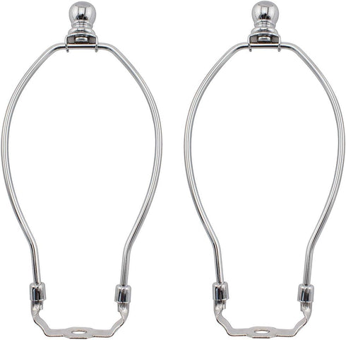 2-pack 6 Inch Lamp Shade Harp Holder Horn Frame Bracket with Light