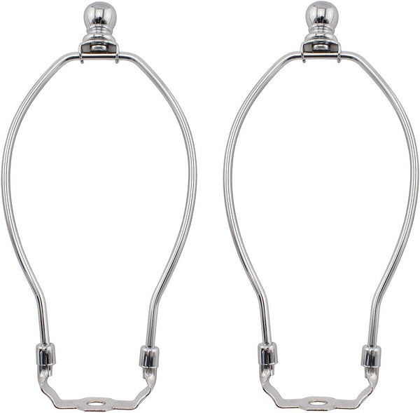 2-pack 6 Inch Lamp Shade Harp Holder Horn Frame Bracket with Light
