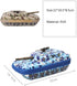 Pencil Case Large Capacity with Compartments, Waterproof EVA Organizer Stationery Box, Camouflage Yellow