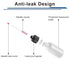 TITGGI 10 Pcs Needle Oiler, Precision Tip Applicator Bottle, LDPE Gun Oil Bottle with Extra Long Stainless Needle Tip