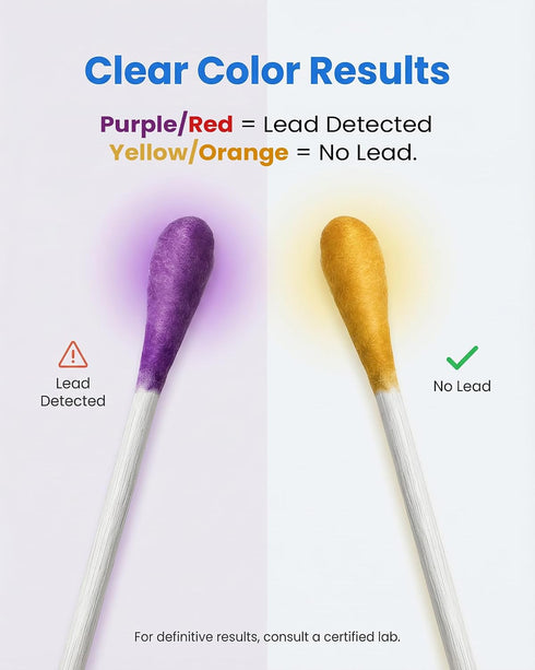 voltrish 30 PCS Lead Test Kit for Dishes, Premium Water Activated at-Home Lead Testing Swabs, Fast & Accurate Detection