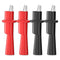 Goupchn 4PCS Multimeter Push on Insulated Alligator Clips Set for Electrical Testing