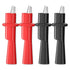 Goupchn 4PCS Multimeter Push on Insulated Alligator Clips Set for Electrical Testing