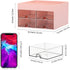 LETURE Desk Organizer with Drawer, Office Desktop Accessories Stationary Caddy for Pen, Pencil, Business Card & Sticky