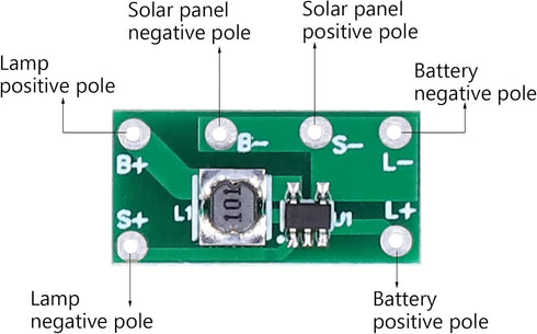 10pcs Solar Lamp Circuit Board, 30mA Solar Controller Board Module Solar Controller Board for Home Solar Landscape Lights, Solar Lawn Lights, Solar Christmas Lights by Fafeicy