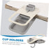 OUNONA Desktop Cup Holder Clip Portable Table Side Beverage Organizer for Office Keeps Drinks Secure with Hanging Hook