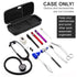 Hard Stethoscope Case, Large Carrying Case with ID Slot, Compatible with 3M Littmann/ADC/Omron/MDF, Black