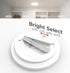 9 Inch 18W, 5 2700/3000/3500/4000/5000K, Settable 1800LM Closet Leetdud Flush Mount LED Ceiling Light Wired, CCT