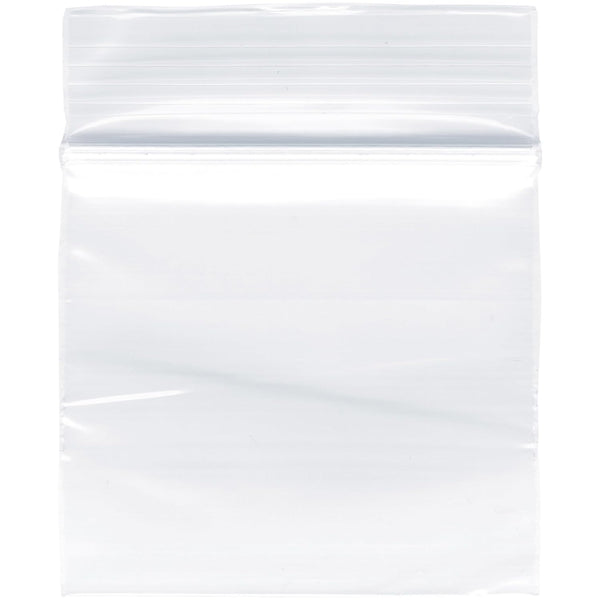 Plymor 2" x 2" Reclosable Plastic Bags, Pack of 200, 2 Mil