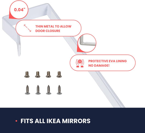 Over-The-Door Hooks, Heavy Duty Metal for Thick Doors, Adjustable Hooks for Perfect Height & Fit - 1.6'' - 1.8'' Door