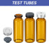 PATIKIL 8 Pack 20ml Sample Vials, Lab Empty Vials with Butyl Rubber Stopper and Crimp Top Caps, Borosilicate Glass