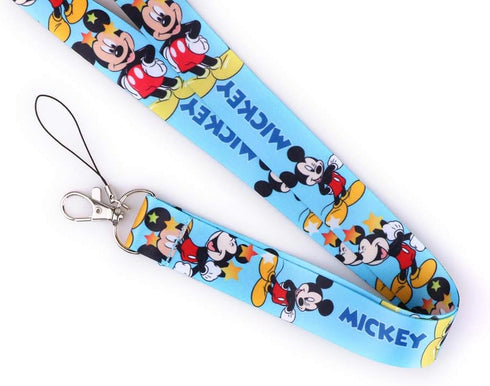 Ergonflow 4 Pack Cartoon Neck Lanyard Necklace Phone Straps, ID Badge Holder Bags Accessories with Lobster Clasps