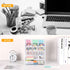 Spacrea Pen Holder Desk Organizer - Desk Organizers and Accessories, Pencil Holder with 10 Compartments and 1 Drawer(White) by Spacrea