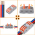 10pcs Compact Conductor Connectors - Lever Wire Nut Electrical Connectors for 3 Circuit Splices 28-12 AWG