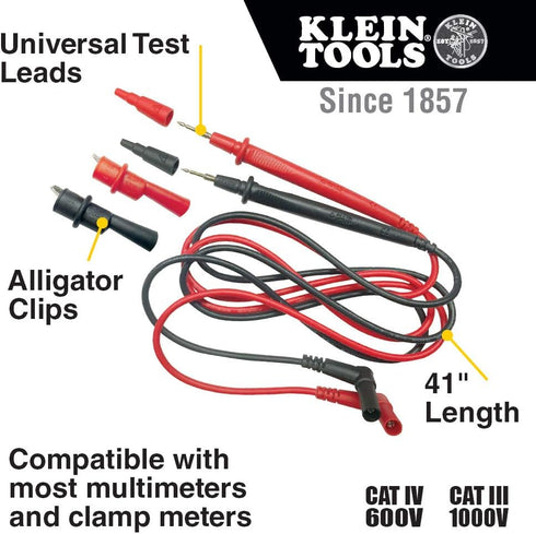 Klein Tools 69410 Replacement Test Lead Set, Right Angle by Klein Tools