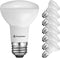 SUNPERIAN 6 Pack BR20 LED Bulb, 6W=50W, 2700K Warm White, 550 Lumens, Dimmable Flood Light Bulbs, E26 Base