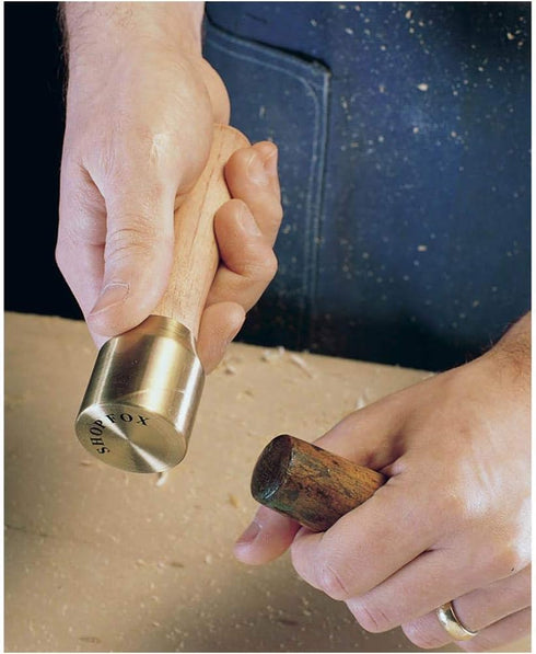 Shop Fox D2809 8-Ounce Brass Head Mallet Tool