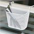 VILLCASE Dormitory Bedside Shelf Storage Baskets, Side Desk Organizer, Metal Hanging Desk Mesh Organizer with Hook Rack