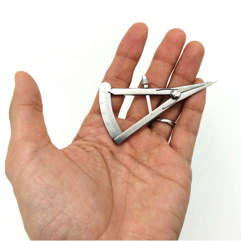 XIAN 3.5 Inch Adjustable Marking Gauge Mini Edge Press - Precision Spring Dividers Calipers for Woodworking