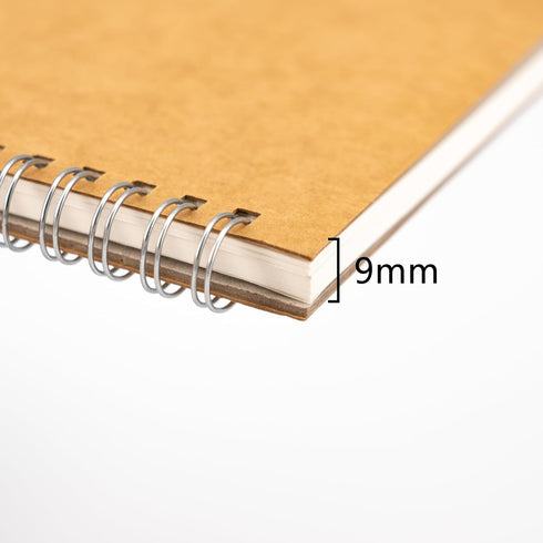 DSTELIN 10 inch x 7.5 inch Blank Spiral Notebook, Soft Cover, 100 Pages / 50 Sheets, Brown