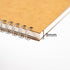 DSTELIN 10 inch x 7.5 inch Blank Spiral Notebook, Soft Cover, 100 Pages / 50 Sheets, Brown