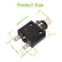30A Manual Reset Push Button Circuit Breaker 125/250V AC 50V DC with Quick Connect Terminals and Waterproof Caps