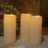 Outdoor Waterproof Battery Operated 3'' x 7'' Flameless Pillar Candle with Timer for Wedding Party Halloween