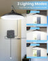 2000LM IP65 Solar Shed Light Indoor Outdoor, Solar Pendant Light Outdoor, Daytime Available with Pull String Switch