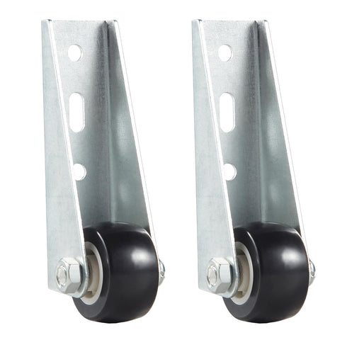 Smtalg 0.9-inch 2PCS Quiet Rubber Caster Wheels, Rolling Casters with Vertical Installation of