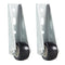 Smtalg 0.9-inch 2PCS Quiet Rubber Caster Wheels, Rolling Casters with Vertical Installation of