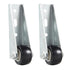Smtalg 0.9-inch 2PCS Quiet Rubber Caster Wheels, Rolling Casters with Vertical Installation of