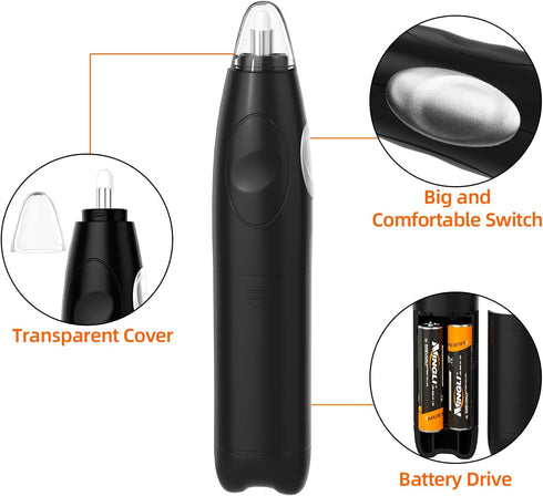 ZMOL Battery Operated Pencil Eraser for Sketching, Drawing, and Graphite Pencils, Black