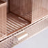 BLU MONACO Office Rose Gold Desk Organizer with Sticky Note and File Holder – Workspace Organizers Storage for Vanity
