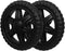 2pcs Replacement Rubber Wheels for Shopping Carts Heavy Duty Casters Shock Absorption