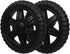 2pcs Replacement Rubber Wheels for Shopping Carts Heavy Duty Casters Shock Absorption