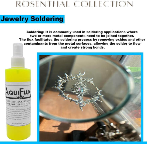 Aquiflux Self Pickling Flux 1/2 Pint for Precious Metals Gold Silver Jewelry Hard Soldering