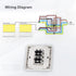 AC506-01 3 AC120 60HZ Rollerhouses Position ON/Off/ON Rocker Switch White Double Manual Wall Mounted Switch DPDT Work