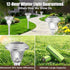 4 Pack 3 Beau Jardin Solar Pathway Lights White+ Color Changing Stainless Steel Mode Outdoor Multicolor Metal Solar