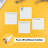 Funny Sticky Note, 4 Pieces Novelty Memo Pads, Current Mood Sticky Note Tabs, Funny Office Supplies, Desk Accessory