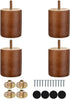 3 Set 4, M8 Maricome in Wooden Legs of Solid Round Wood Replacement Feet Predrilled BoltSuitable for Sofa Couch Dresser