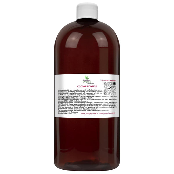 cocojojo Coco Glucoside Natural Surfactant - Surfactants for Soap Making DIY Shower Gel,