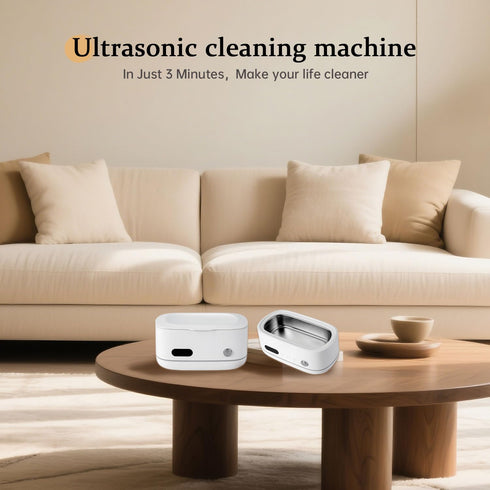 Generic 480ML Powerful Ultrasonic Cleaner for Jewelry, Eyeglasses, Watch & Brushes, Stainless Steel Tank, Portable
