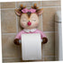 RUNROTOO Bathroom Toilet Paper Holder Wall-Mounted Cute Deer Roll Paper Rack Creative Tissue Storage Rack for Bathroom