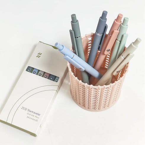 Gel Pens, 6 Pcs 0.5mm Fine Point Smooth Writing Japanese Cute Black Ink Pens for Journaling and Note Taking