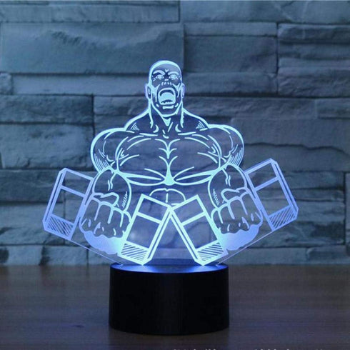 3D 7 Illusion LED Night Light,WONFAST Colors Gradual Changing Optical Illusion Acrylic Lamp USB Touch Bedside Table