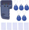 wkao Portable Id Card Reader, 125Khz, Copier Writer with 5 Keyfobs and 5