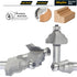 4Pcs Bits,1/2" Shank,3/4",7/8",1-1/8",1-1/4" Wavy Edge Molding Router Cutting Height for Wood Table Edging,Picture