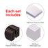 C Channel Magnetic Label Holders, 1x2 Inch with Paper Inserts, Pack of 100 for File Cabinet Labels